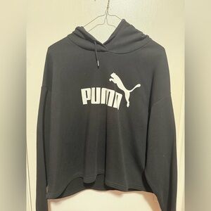 PUMA Women's Black Hoodie Sweater